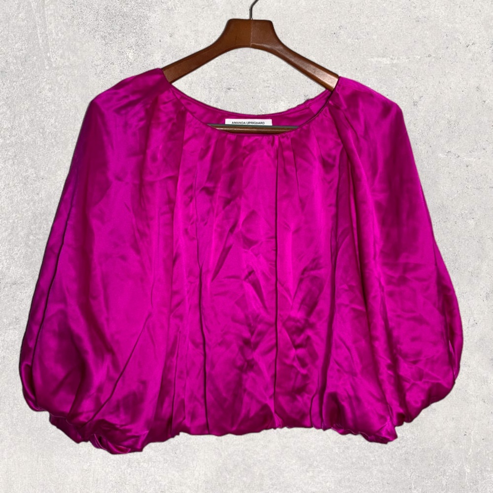 Amanda Uprichard Pink Blouse